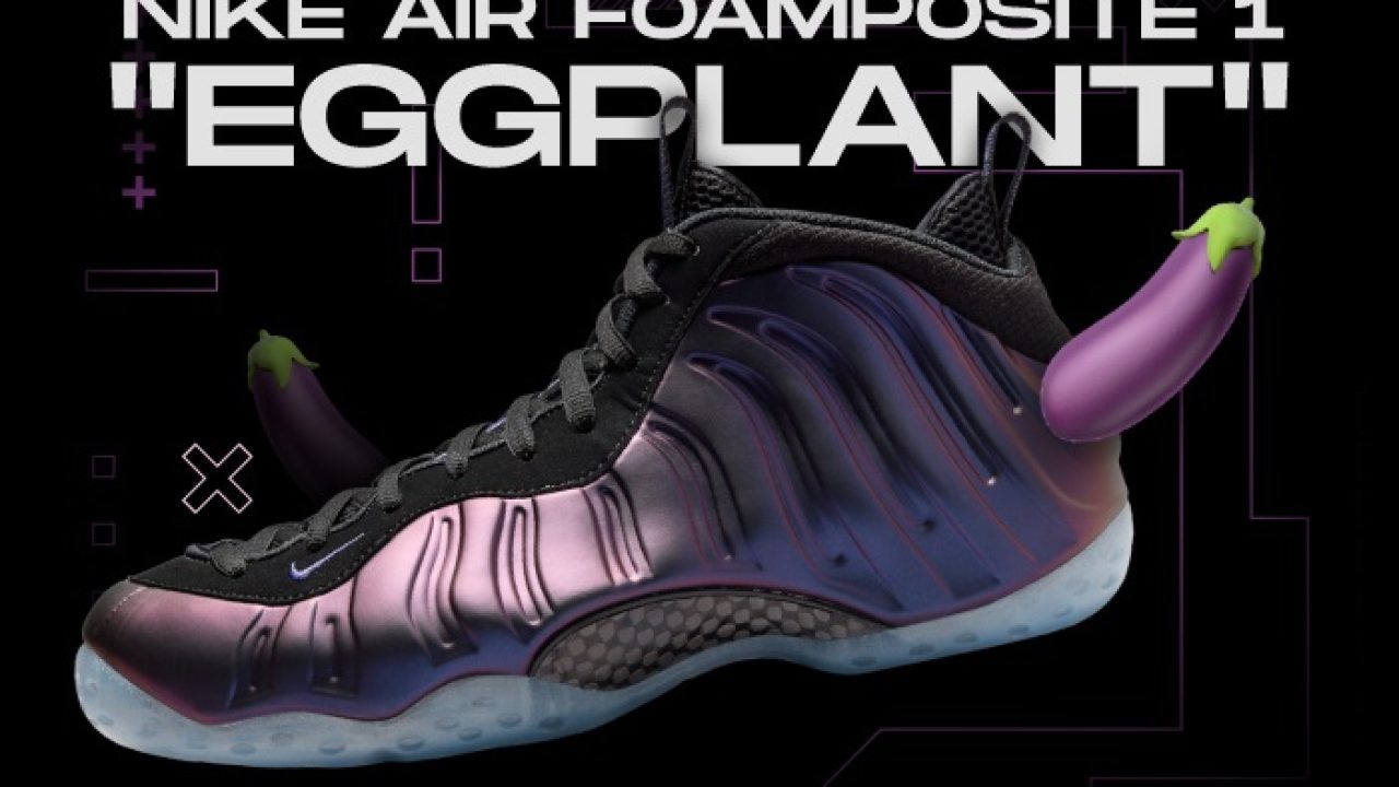Nike foamposite deals eggplant