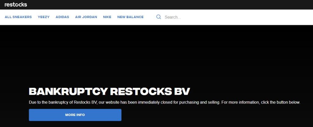 Restocks bankruptcy announcement NSB