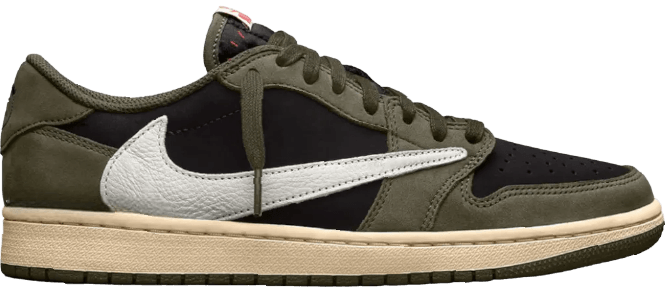 Travis Scott Jordan 1 Black Olive Low NSB