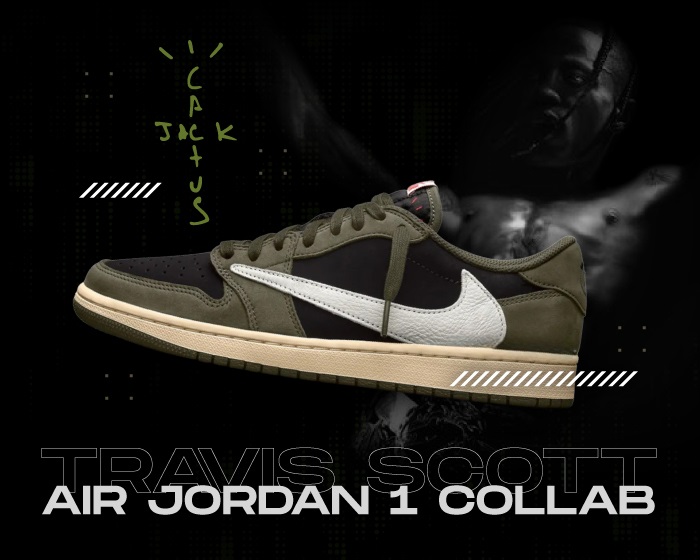 Travis Scott Jordan 1 Black Olive NSB