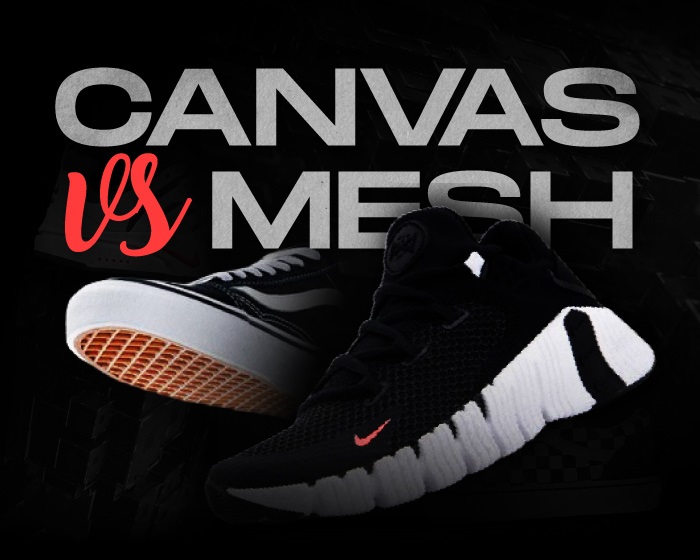 Mesh vs canvas shoes NSB