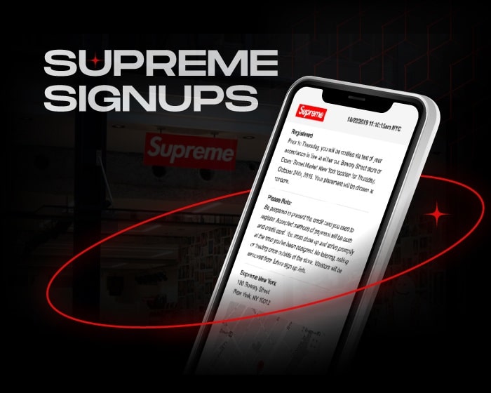 Supreme signups NSB