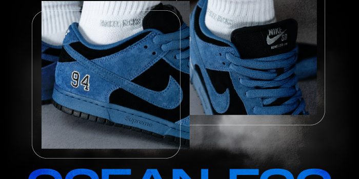 Nike Supreme SB Dunk Low Ocean Fog NSB
