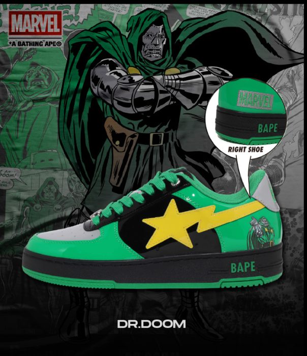 dr doom Bape Marvel Fantastic Four NSB