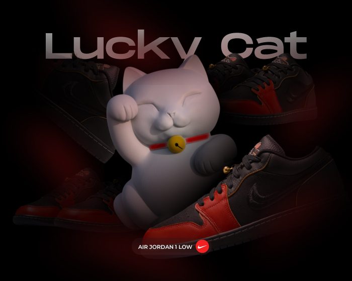Jordan 1 Low Lucky Cat NSB
