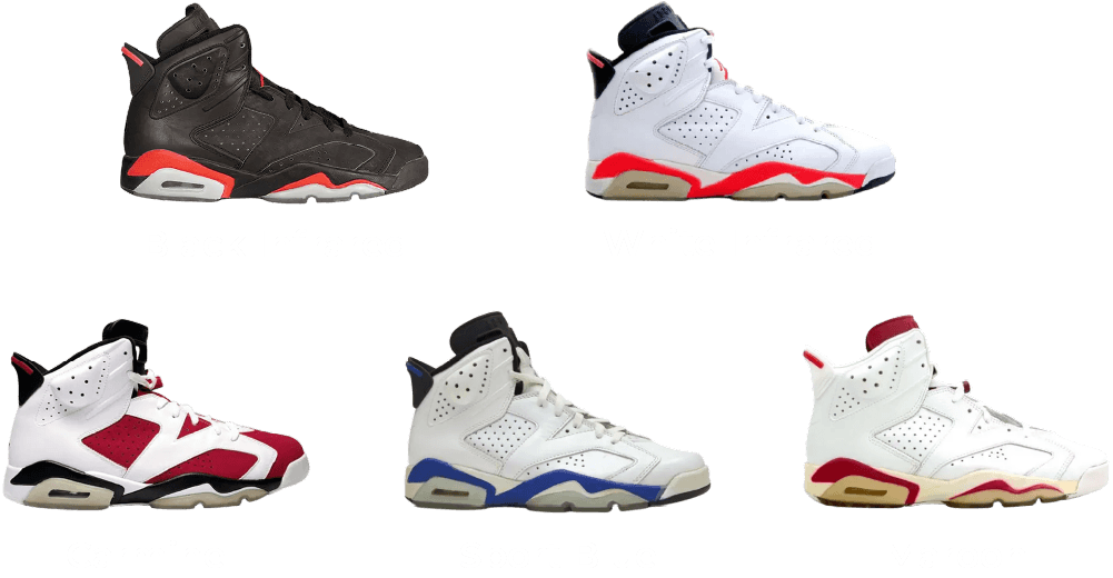 OG Air Jordan 6 colors NSB