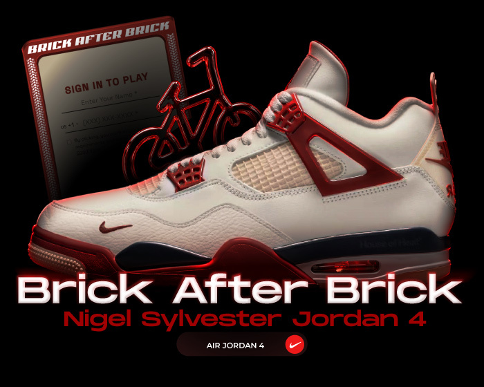 Nigel Sylvester Jordan 4 Brick After Brick NSB