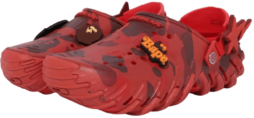BAPE Crocs Echo RO Clog Red Camo