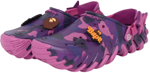 BAPE x Crocs Echo RO Clog Purple Camo
