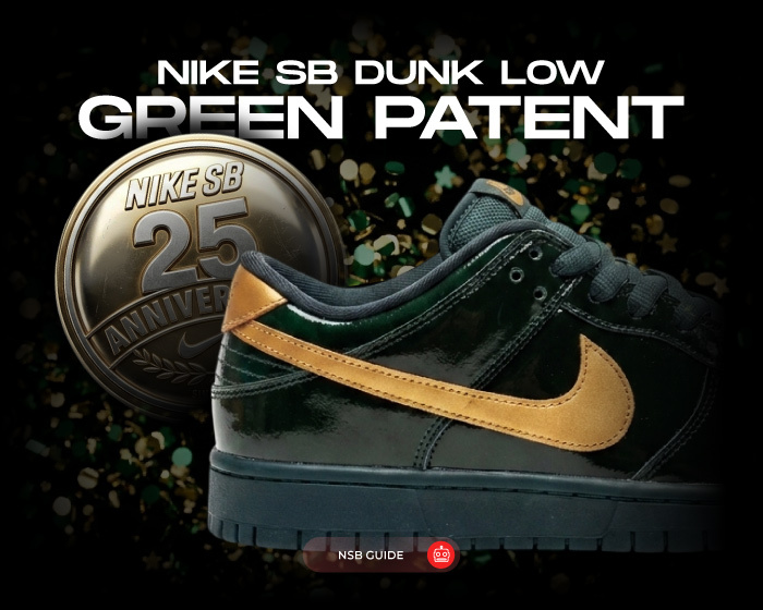 SB Dunk Low Green Patent NSB