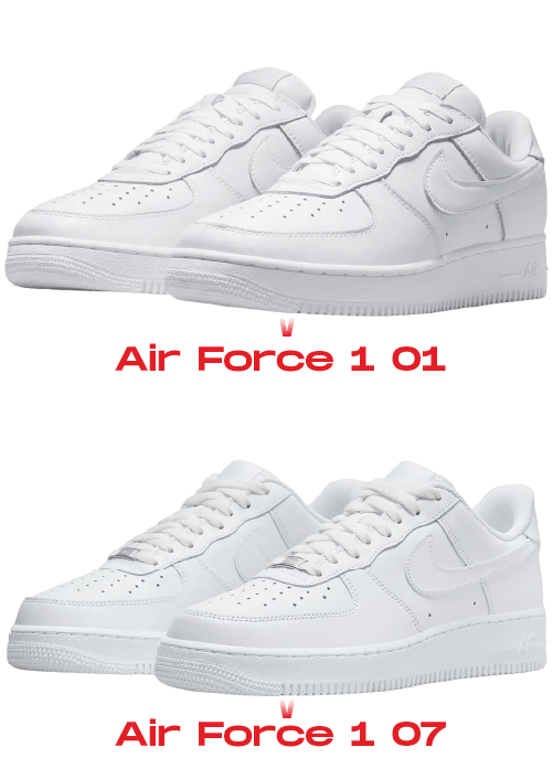 Air Force 1 01 vs 07 general