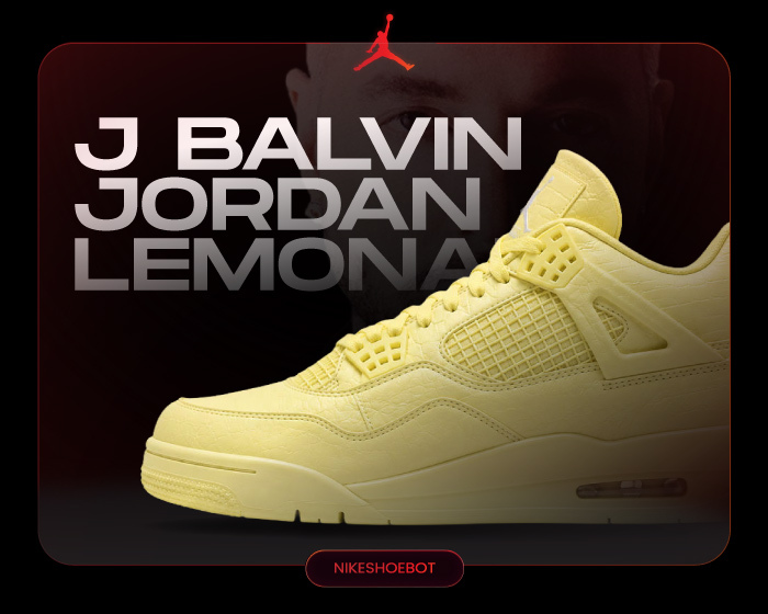 New J Balvin Jordan 4 Lemonade New J Balvin Jordan 4 Lemonade