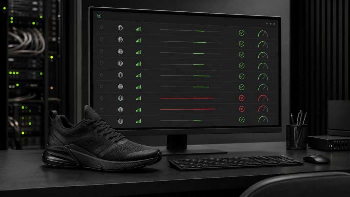 Sneaker-proxy-testing-dashboard-showing-latency,-successful-connections-and-failed-proxies-before-a-release Sneaker proxy testing dashboard showing latency, successful connections and failed proxies before a release