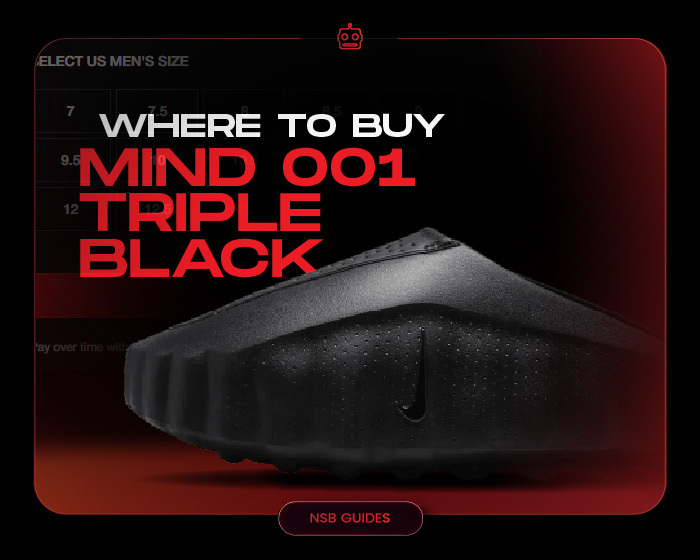Where to Buy Nike Mind 001 Triple Black